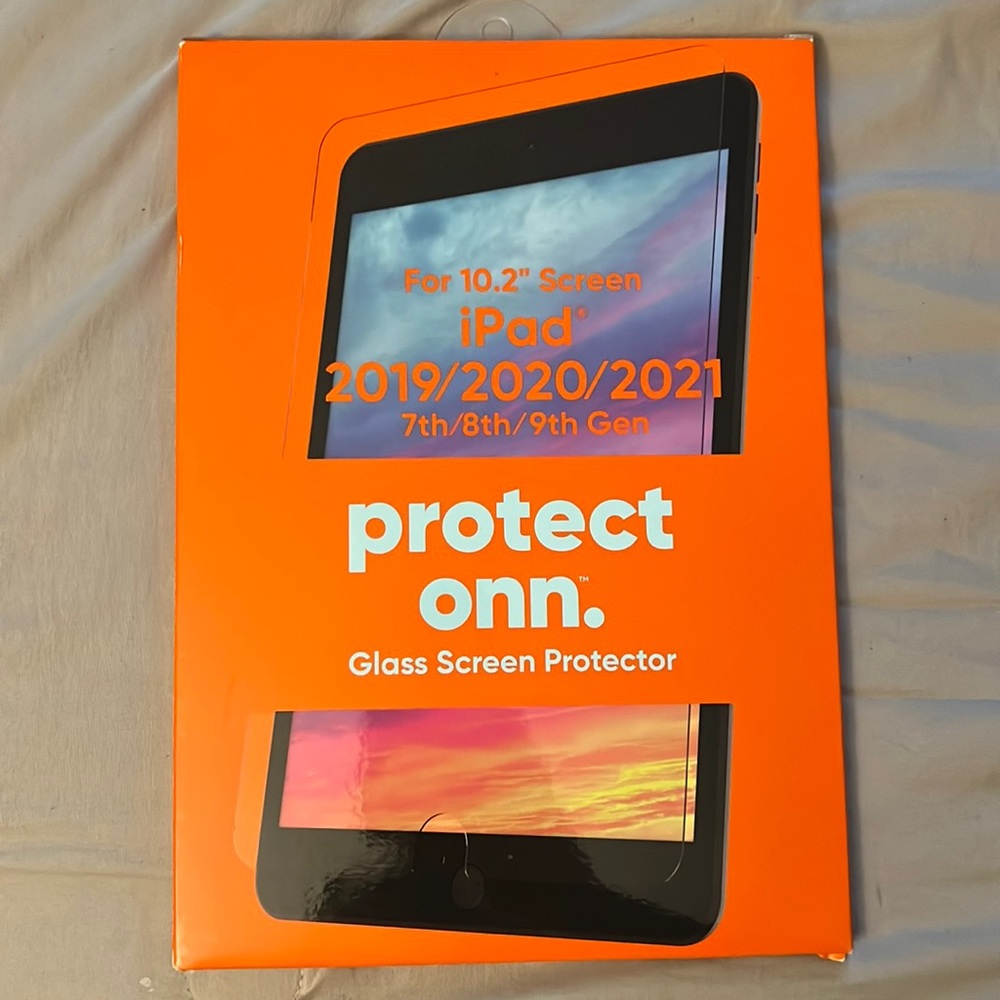 Glass screen protector.